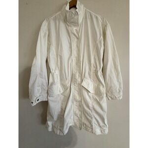Athleta Organic Cotton Vista Jacket Parka in Off White, S, Lightweight